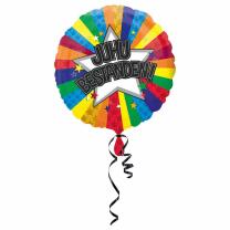 Folienballon  - Juhu Bestanden! - 43 cm