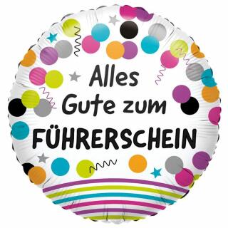 Folienballon  - Alles Gute zum Führerschein, 43 cm
