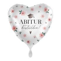 Folienballon Herz - Abitur bestanden!, 43 cm