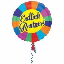 Folienballon  - Endlich Rentner, 43 cm