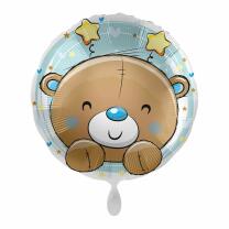 Folienballon - Bär blau, 43 cm