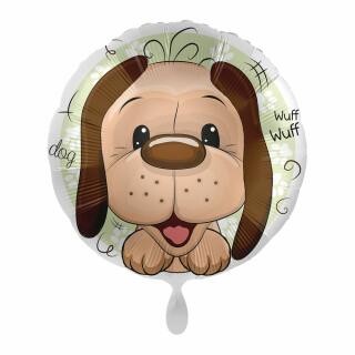 Folienballon - verspielter Hund, 43 cm