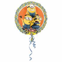 Folienballon Musikballon - Minions, 71 cm