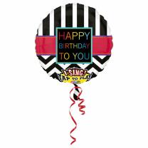 Folienballon Musikballon - Happy Birthday, 71 cm