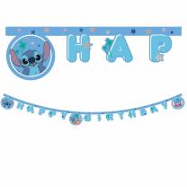 Girlande Happy Birthday - Stitch & Angel