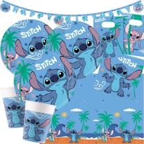 Partyset Stitch, 46-teiliges Partyset für...