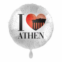 Folienballon - I love Athen, 43 cm