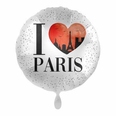Folienballon - I love Paris, 43 cm