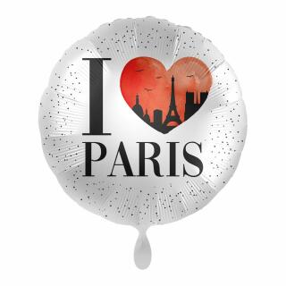 Folienballon - I love Paris, 43 cm