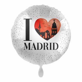 Folienballon - I love Madrid 43 cm