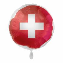 Folienballon - Flagge Schweiz, 43 cm