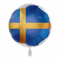 Folienballon - Flagge Schweden, 43 cm