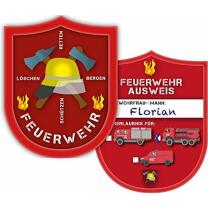 Ausweise Feuerwehr für Geburtstag oder Party, 6 Stück