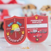 Ausweise Feuerwehr für Geburtstag oder Party, 6 Stück