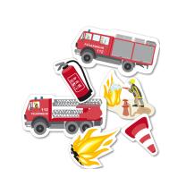 XXL Konfetti - Feuerwehr, 24 Teile