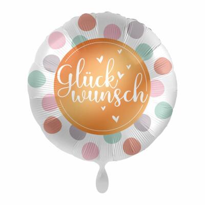 Folienballon -  Glückwunsch Punkte, 43 cm