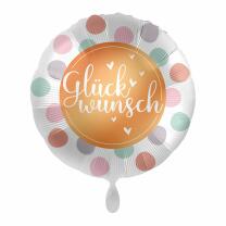 Folienballon -  Glückwunsch Punkte, 43 cm