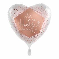 Folienballon - Hochzeit - Zur Hochzeit alles Gute, 43 cm