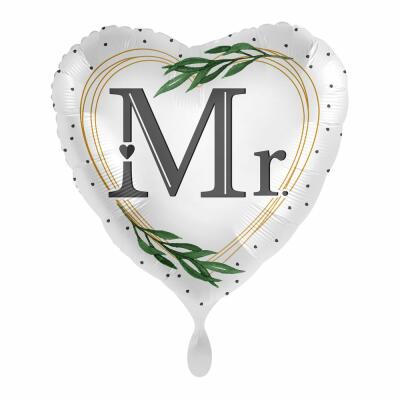 Folienballon - Hochzeit - Mr. Traummann, 45 cm