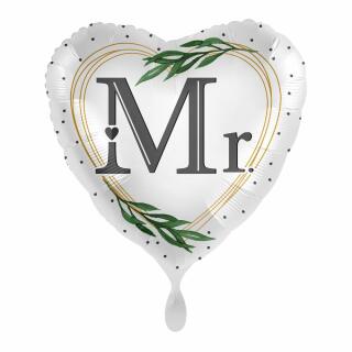 Folienballon - Hochzeit - Mr. Traummann, 45 cm