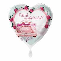 Folienballon - Hochzeit - Frisch verheiratet! Auto, 43 cm