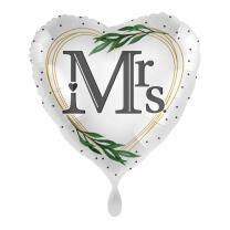 Folienballon - Hochzeit - Mrs. Traumfrau, 43 cm
