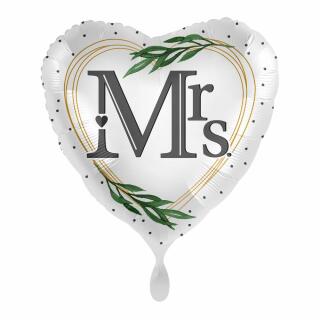 Folienballon - Hochzeit - Mrs. Traumfrau, 43 cm