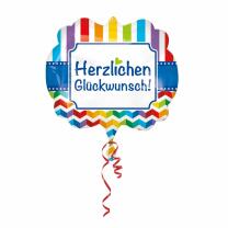 Folienballon SuperShape Herzlichen Glückwunsch,  63...