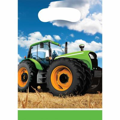 Traktor  - Partytüten, 8 Stück