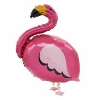 Folienballon - Walking Balloon - Flamingo, 83 x 71 cm
