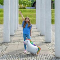 Folienballon - Walking Balloon - Einhorn, 63 x 81 cm