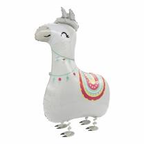 Folienballon - Walking Balloon - Lama, 93 x 59 cm