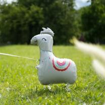 Folienballon - Walking Balloon - Lama, 93 x 59 cm