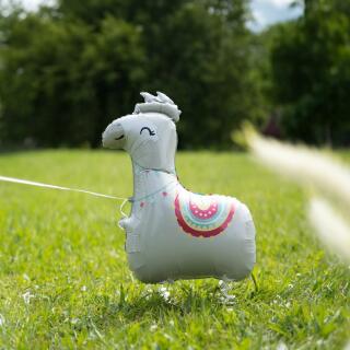 Folienballon - Walking Balloon - Lama, 93 x 59 cm