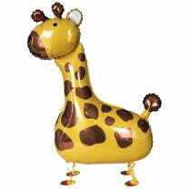 Folienballon - Walking Balloon - Giraffe, 109 x 89 cm