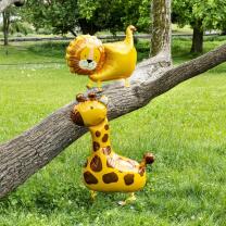 Folienballon - Walking Balloon - Giraffe, 109 x 89 cm