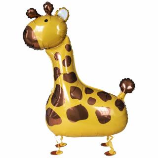 Folienballon - Walking Balloon - Giraffe, 109 x 89 cm