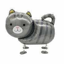 Folienballon - Walking Balloon - Katze, 75 x 52 cm