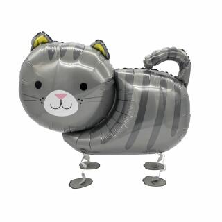 Folienballon - Walking Balloon - Katze, 75 x 52 cm
