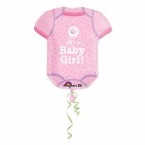 Folienballon SuperShape Baby Geburt Mädchen pink,...