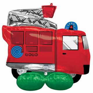Folienballon AirLoonz - Feuerwehr -  106 x 106 cm