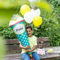 Folienballon SuperShape Schultüte beschreibbar,  35...
