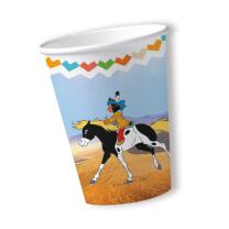 68-teiliges Party-Set - Indianer Yakari - Teller Becher Servietten Trinkhalme für 16 Kinder