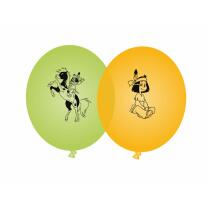 52-teiliges Party-Set - Indianer Yakari - Teller Becher Servietten Luftballons Trinkhalme für 8 Kinder
