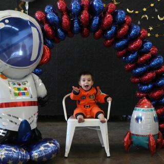 Folienballon AirLoonz - Astronaut -  81 x 144 cm