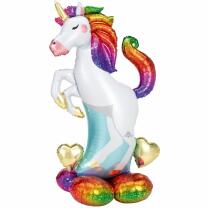 Folienballon AirLoonz - Einhorn -  83 x 139 cm