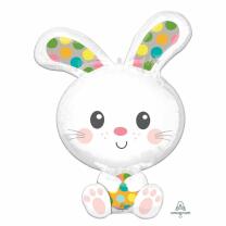 Folienballon SuperShape Hase, 58 x 73 cm