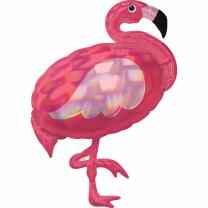 Folienballon SuperShape Flamingo, 71 x 83 cm