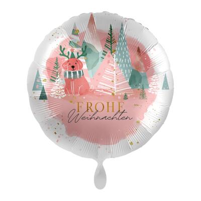 Folienballon - Frohe Weihnachten, 43 cm