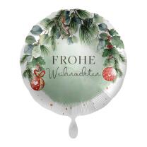 Folienballon - Frohe Weihnachten, 43 cm